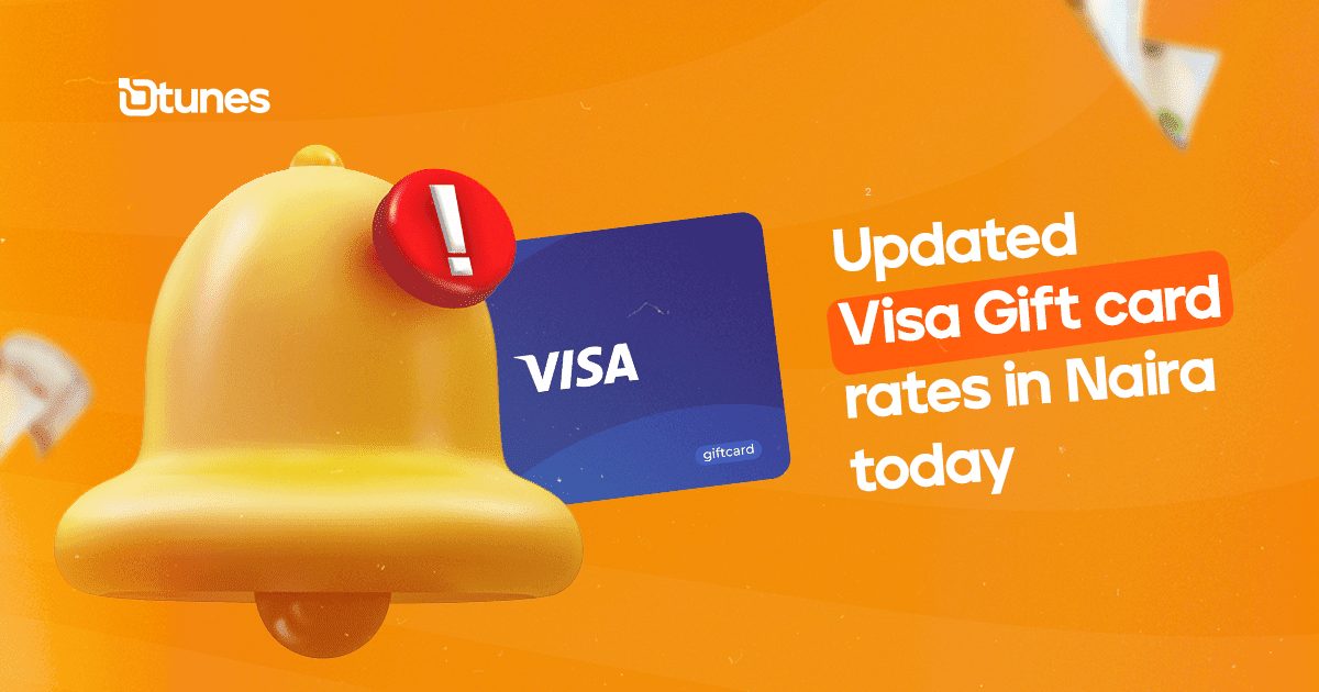 Updated Visa Gift Card Rates in naira