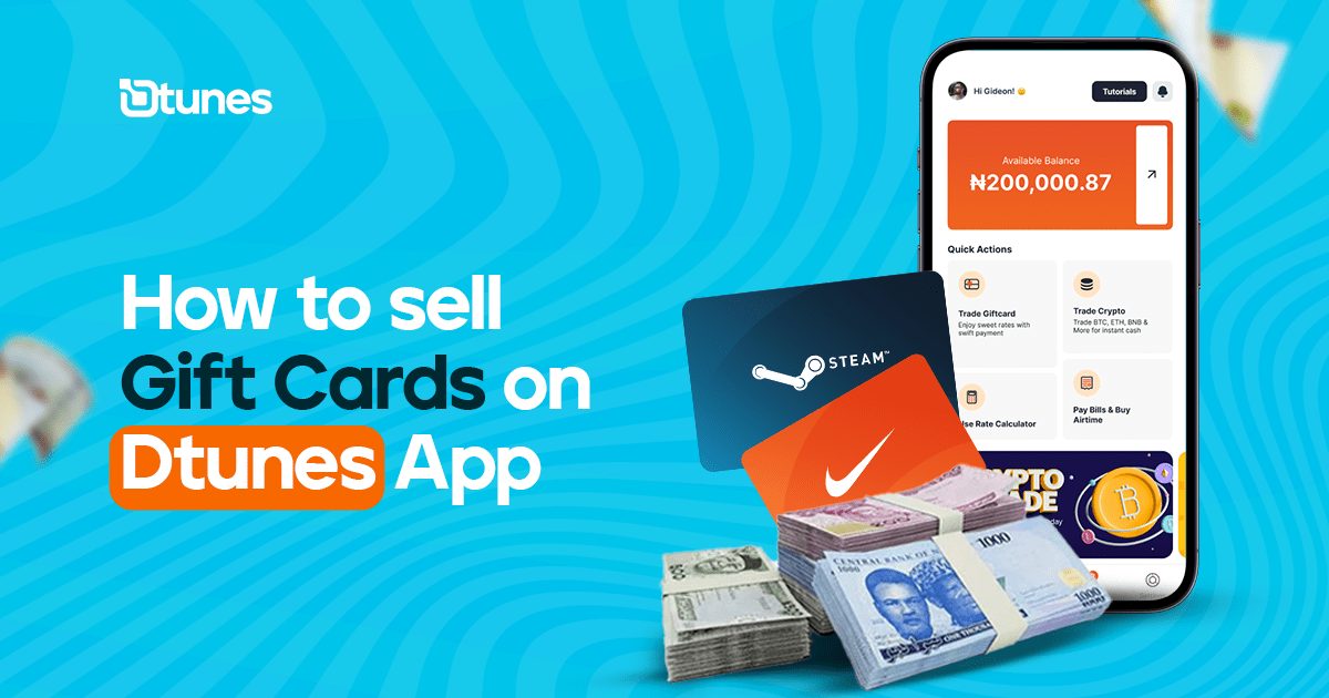 Sell Gift Cards on dtunes