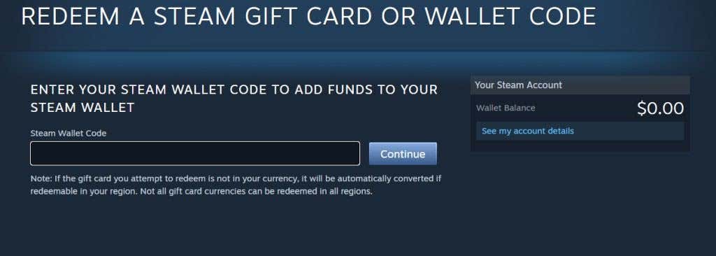 Uses of Steam Gift Cards