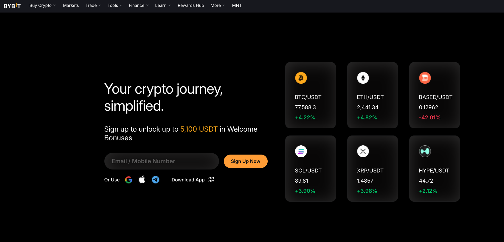 bybit - P2P alternative 