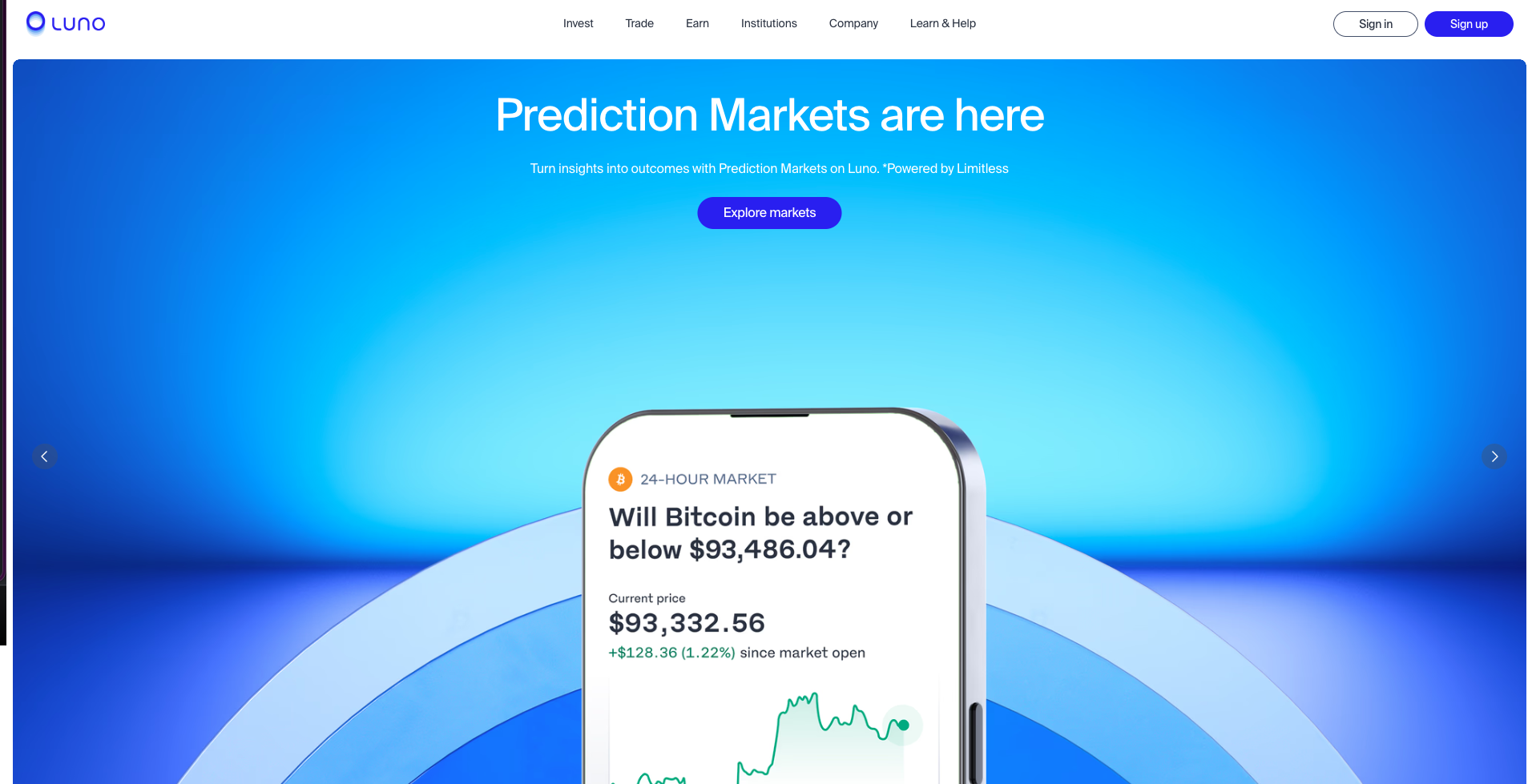 Luno (Best for Experienced Traders)
