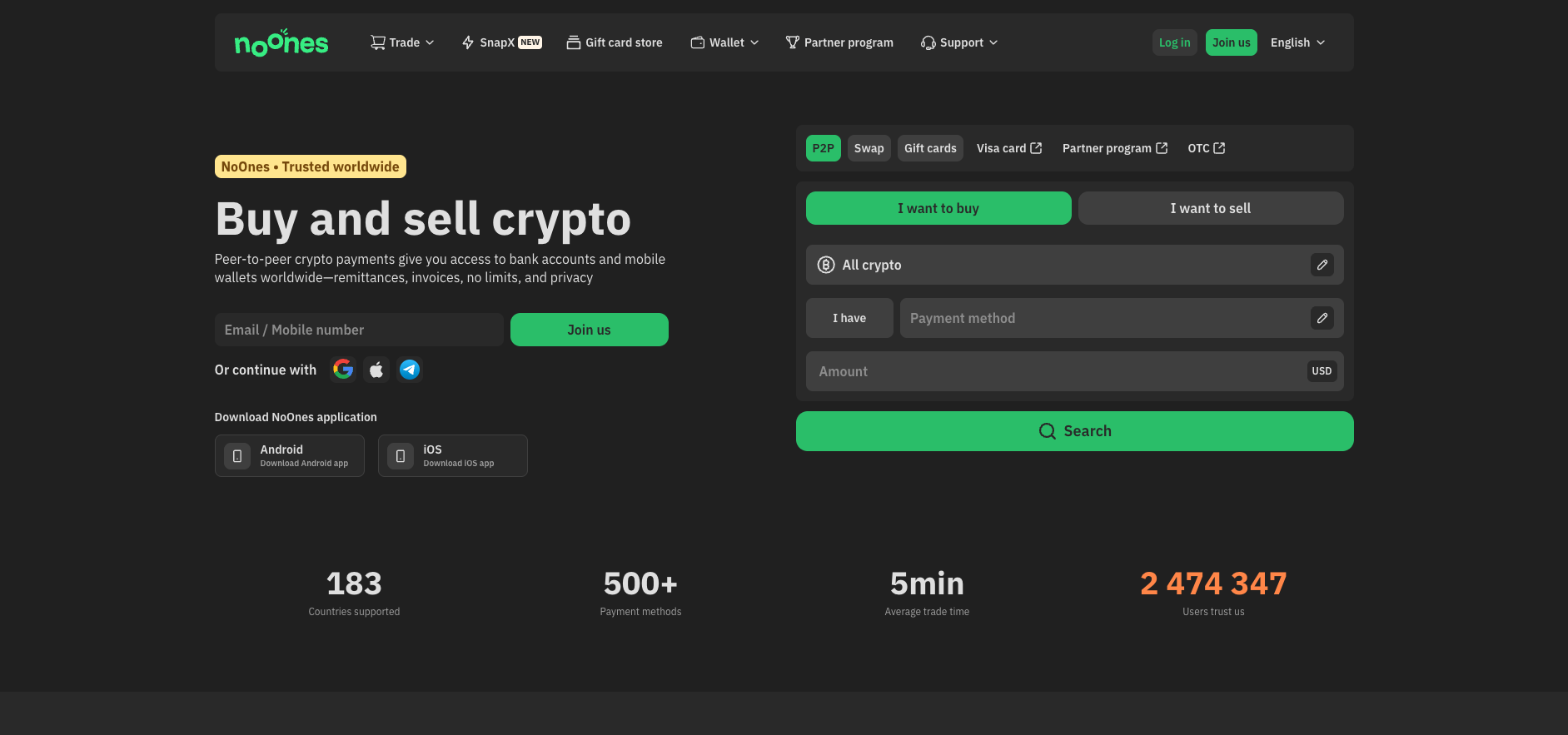 Noones (Best for P2P Variety)