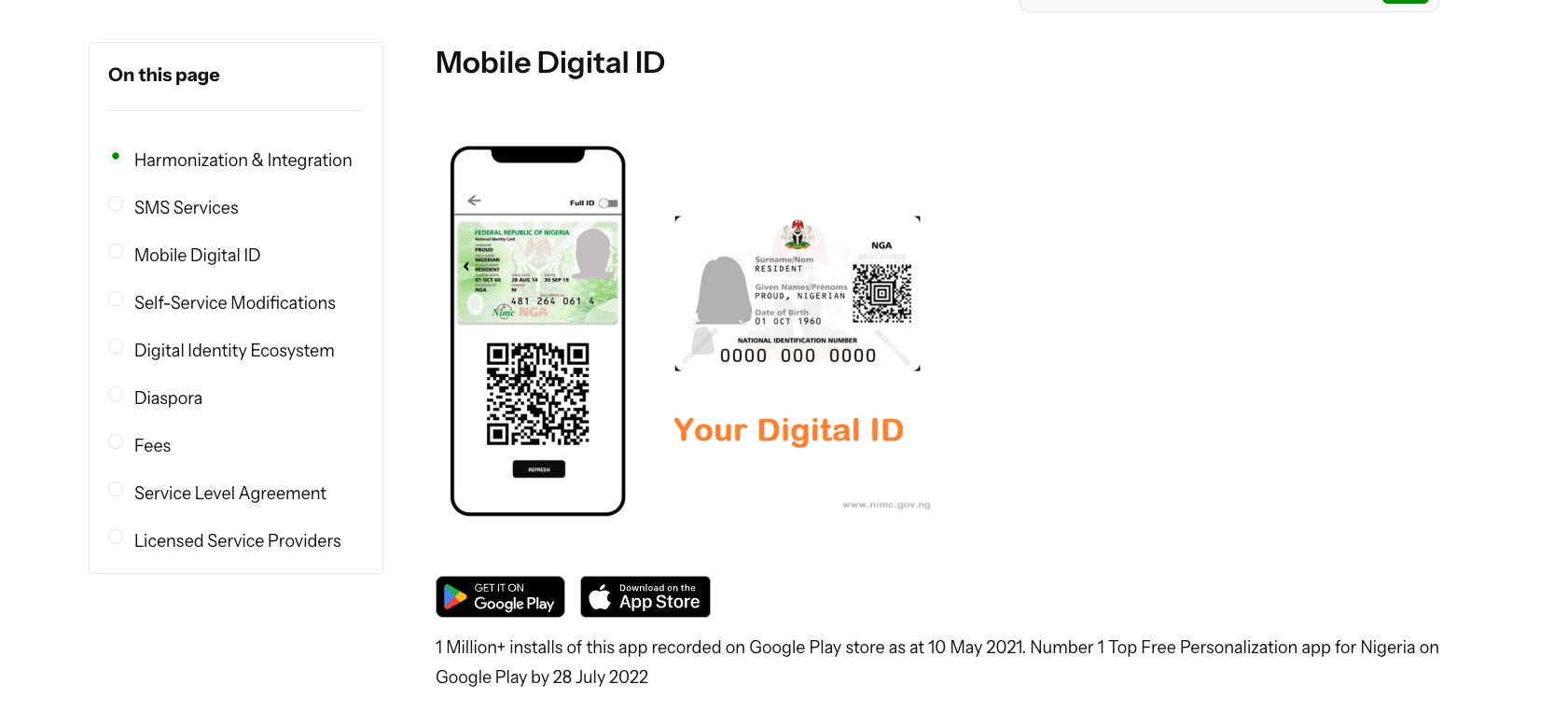 Virtual National Identification Number (VNIN)