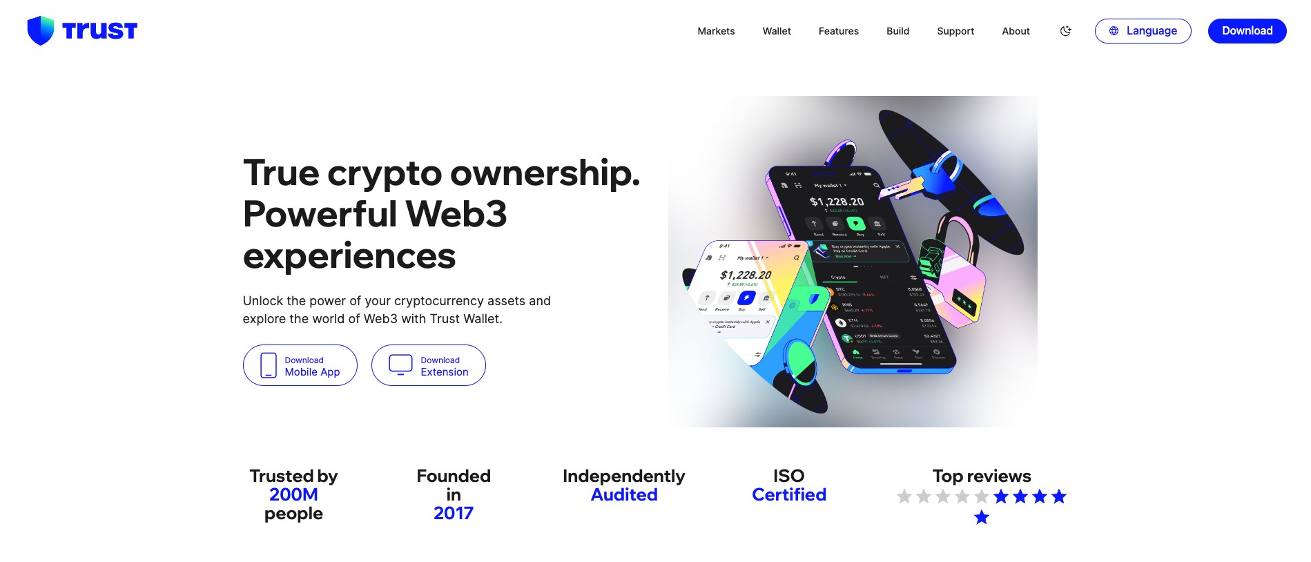 Trust wallet homepage